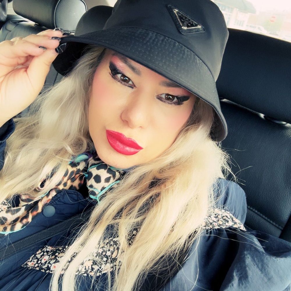 Prada black bucket hat